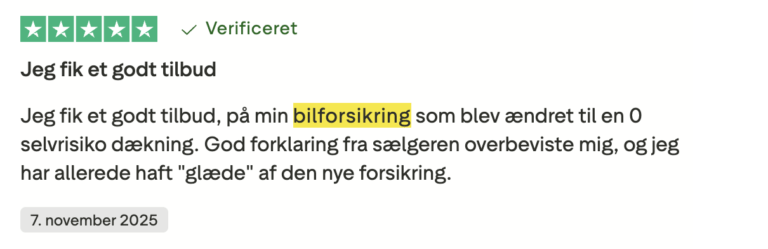 Codan bilforsikring anmeldelse positiv