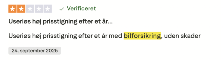 FDM bilforsikring negativ anmeldelse