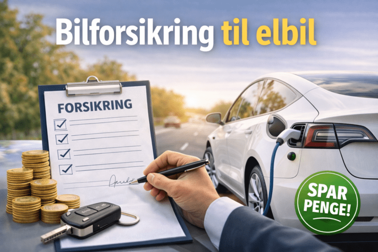 bilforsikring til elbiler, find den billigste elbilsforsikring 2026