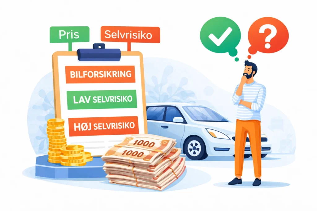 hvad betyder selvrisiko for din bilforsikringspris?