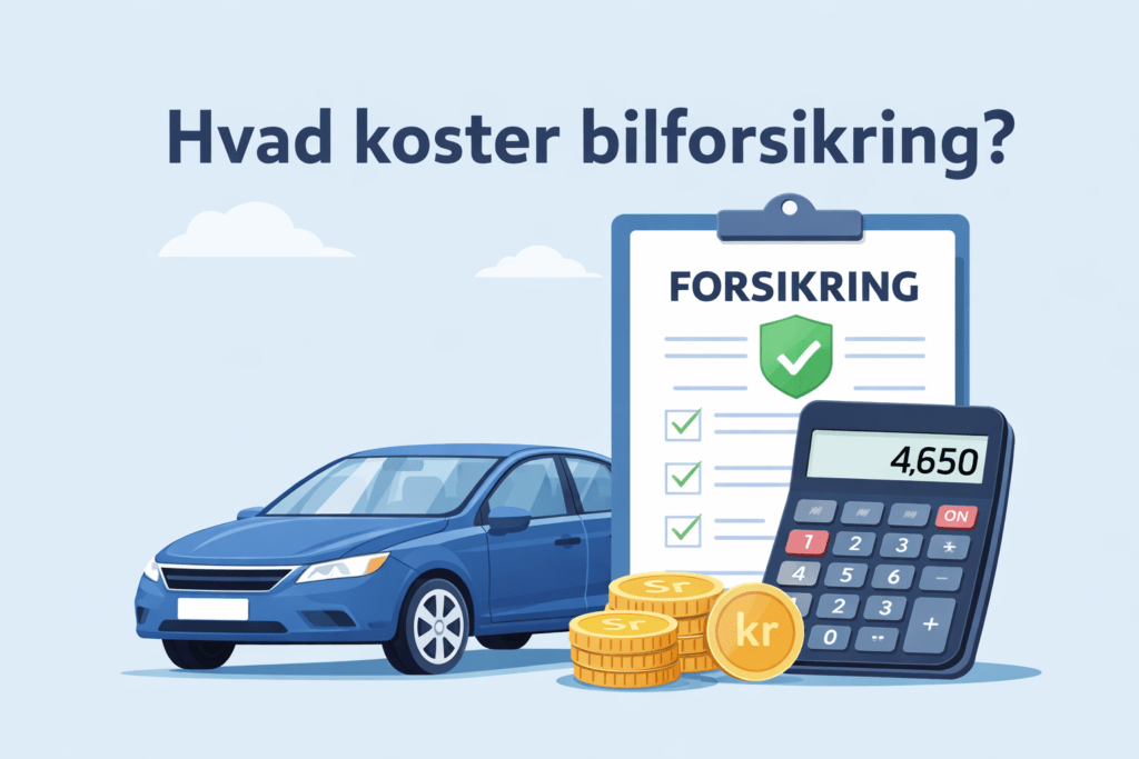 Hvad koster bilforsikring i Danmark? 2026