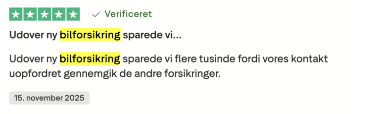 tryg bilforsikring anmeldelse positiv